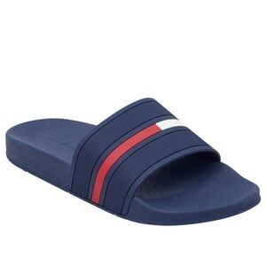 Tommy Hilfiger Navy Slide Sandals
